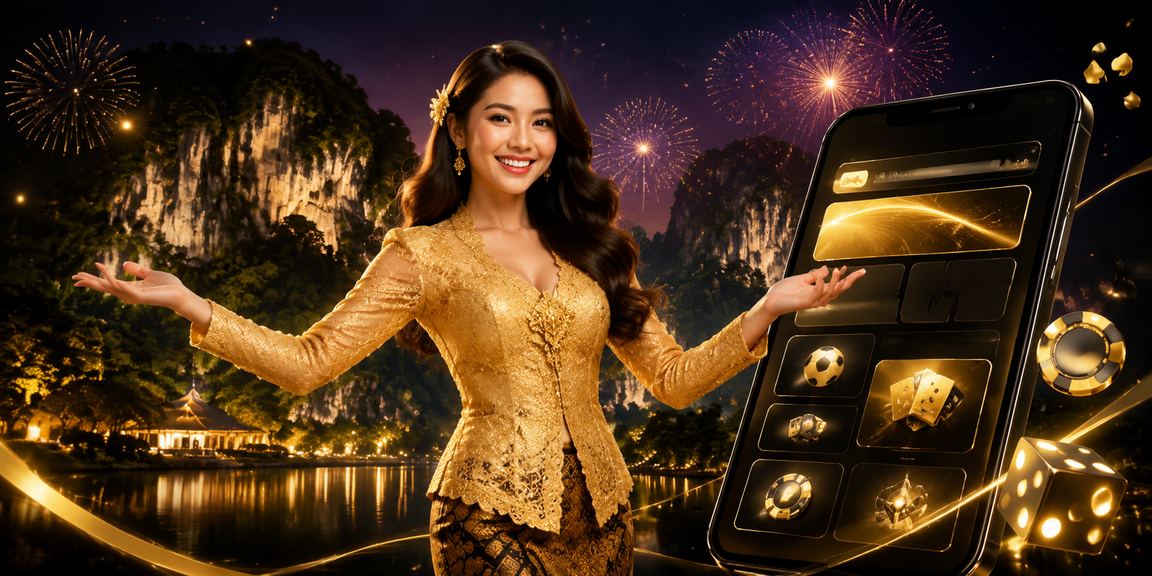 Paparan antaramuka VIP bonus di Ipoh dengan pakaian tradisional