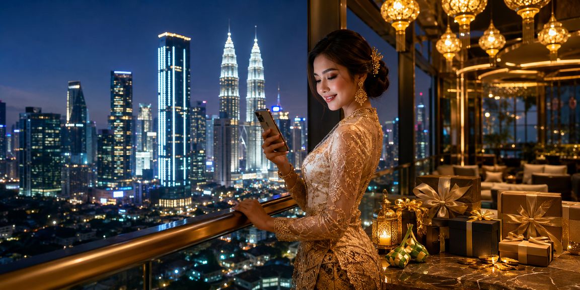 Pengguna membuat deposit untuk pertaruhan sukan menggunakan telefon di Kuala Lumpur